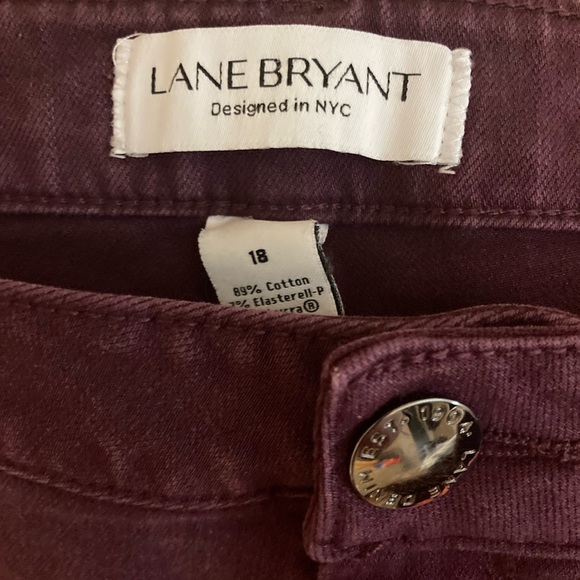 Maroon color Lane Bryant jeans - Picture 1 of 3